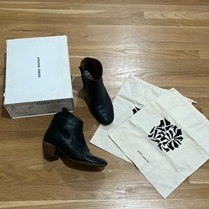 SOLD Isabel Marant "Dicker" black leather boots Size 38